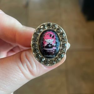 Hello Kitty Gothic Girl ring by Tarina Tarantino